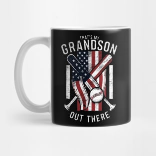 That's My Grandson Out There Baseball and Softball Grandma Gift Mug